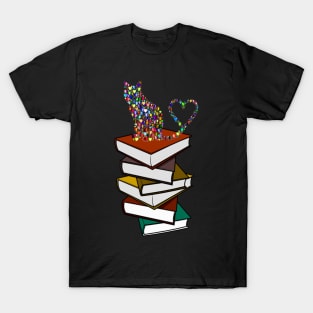 I Love Cats And Books T-Shirt